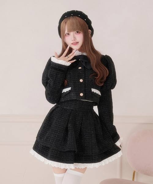 セール】コットンレースツイードスカート（スカート）｜Pal elfy（パル