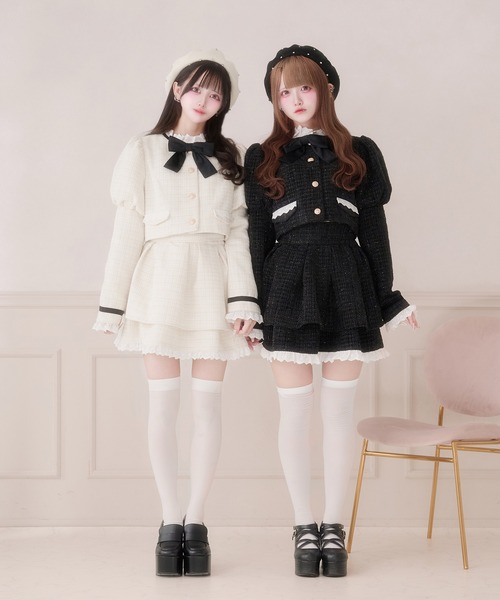 セール】コットンレースツイードスカート（スカート）｜Pal elfy（パル