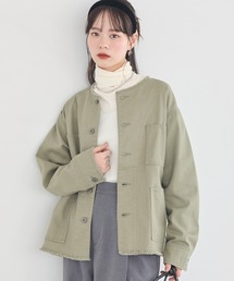 earth music&ecology | ノーカラーカバーオール(カバーオール)