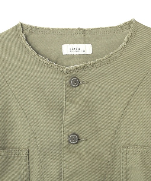 earth music&ecology（アースミュージックアンドエコロジー）の「ノーカラーカバーオール（カバーオール・レディース・ライトグリーン・FREE）」の14枚目の写真