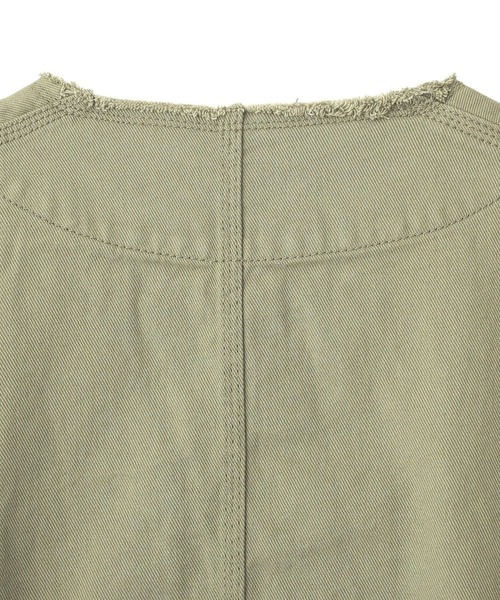 earth music&ecology（アースミュージックアンドエコロジー）の「ノーカラーカバーオール（カバーオール・レディース・ライトグリーン・FREE）」の17枚目の写真