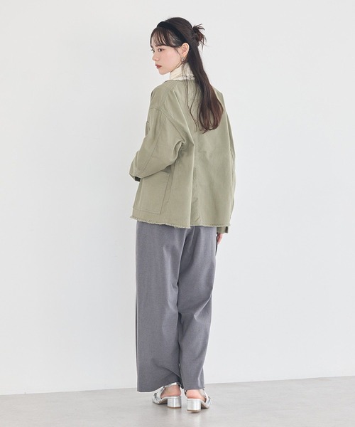 earth music&ecology（アースミュージックアンドエコロジー）の「ノーカラーカバーオール（カバーオール・レディース・ライトグリーン・FREE）」の10枚目の写真