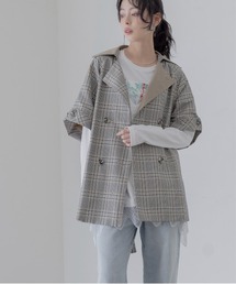 Eimee Law（エイミーロウ）の「ハーフスリーブ ミドル丈トレンチコート（トレンチコート）」