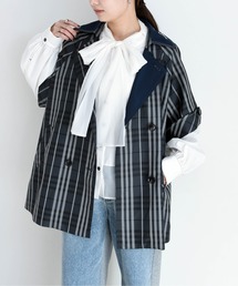 Eimee Law（エイミーロウ）の「ハーフスリーブ ミドル丈トレンチコート（トレンチコート）」