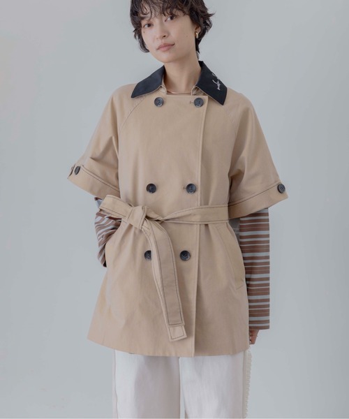 ハーフスリーブ ミドル丈トレンチコート Eimee Law│Eimee Law