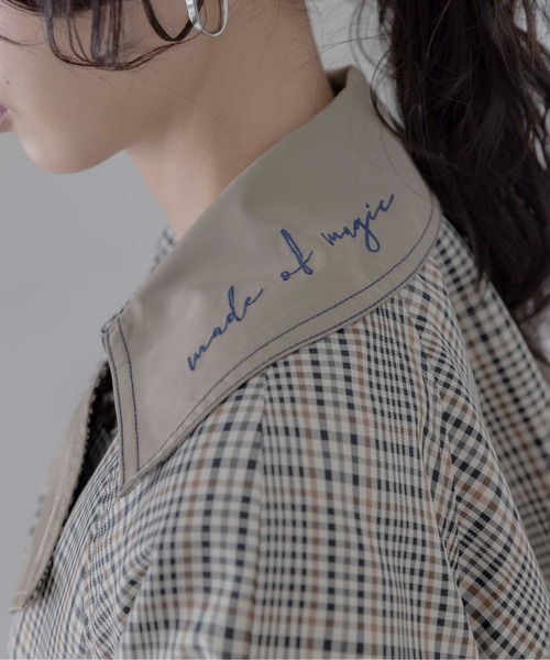 Eimee Law（エイミーロウ）の「ハーフスリーブ ミドル丈トレンチコート（トレンチコート・レディース・ベージュ/カーキ/ダークグレー・FREE）」の13枚目の写真