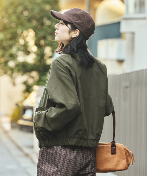 FREAK'S STORE(フリークスストア)の「UMBRO × FREAK'S STORE/アンブロ 別注 STAND COLLAR BLOUSON/ スタンドカラー ブルゾン(ブルゾン・レディース・ブラウン/オリーブ・フリ-)」の18枚目の写真