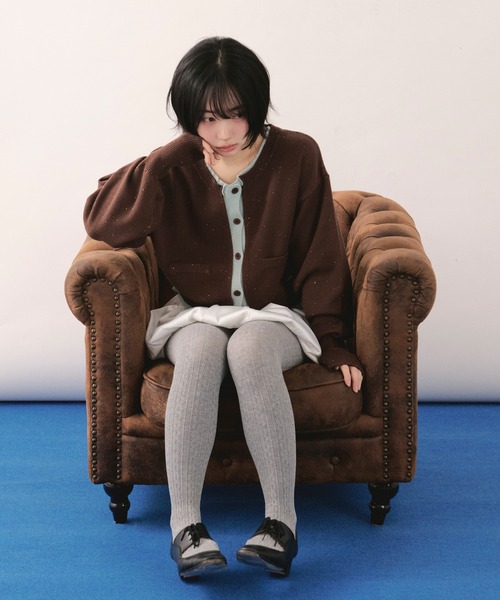 layered design cardigan / レイヤードデザインカーディガン