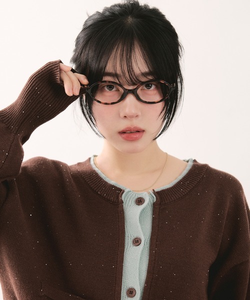 loin nuit(ロワンニュイ)の「layered design cardigan / レイヤードデザインカーディガン(カーディガン/ボレロ・レディース・グレー/ブラウン・FREE)」の11枚目の写真