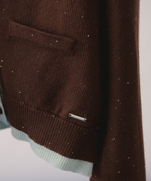 layered design cardigan / レイヤードデザインカーディガン