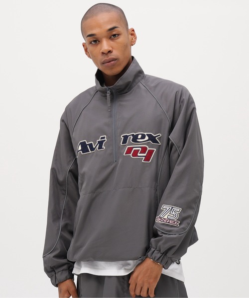 AVIREX（アヴィレックス）の「《直営店限定》"GOALERS" ANORAK / ゴーラーズ アノラック / AVIREX / アヴィレックス（マウンテンパーカー・メンズ・グレー/ネイビー・X-LARGE/MEDIUM/LARGE）」の4枚目の写真