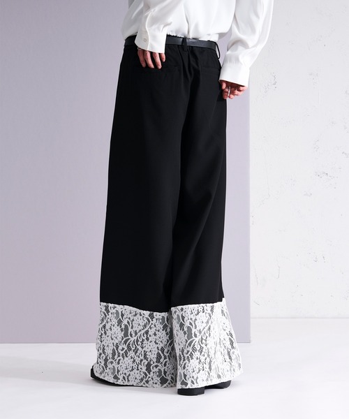 Ellno Loset(エルノロゼット)の「レーストリムセミワイドパンツ/SETUP対応(スラックス・メンズ・チャコール/ブラック・X-SMALL/SMALL/MEDIUM/LARGE)」の21枚目の写真