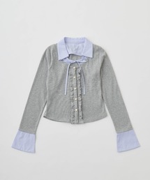 OLIVE des OLIVE | シャツレイヤードトップス(Tシャツ/カットソー)