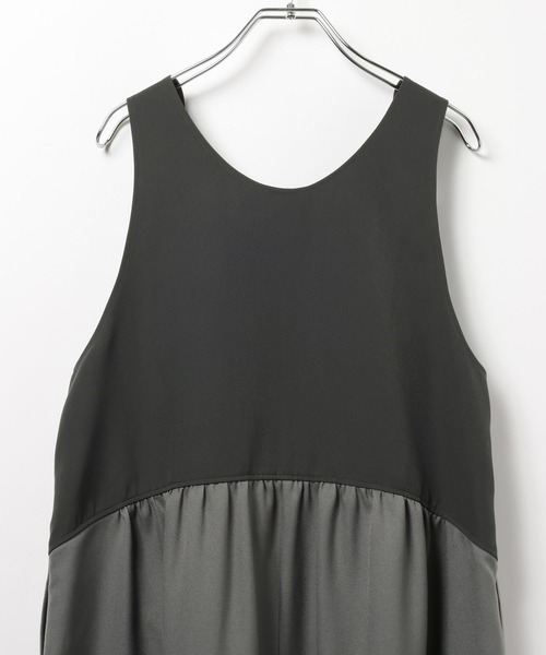 LEPSIM（レプシィム）の「異素材ジャンスカ　634557（ジャンパースカート・レディース・チャコールグレー/ブラウン/ブラック・FREE）」の12枚目の写真