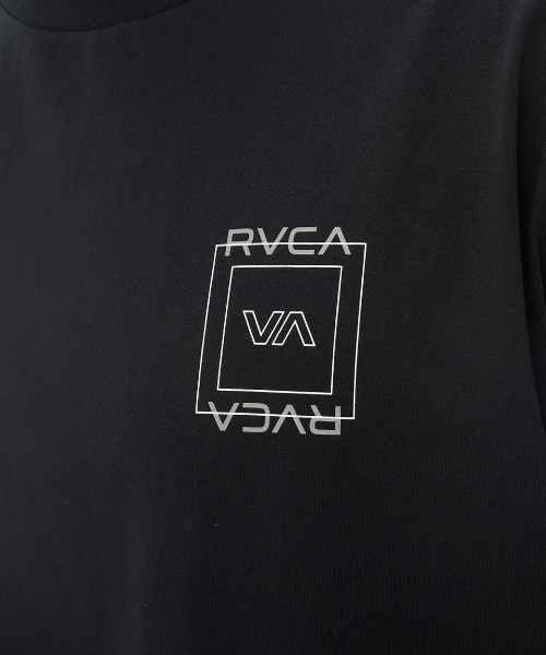 RVCA(ルーカ)の「【RVCA/ルーカ】 ILL ESCAPE SQUARE SFST 水陸両用 バックプリント 半袖ラッシュガード・サーフT(水着)(ラッシュガード・レディース・ブラック/ホワイト・LARGE/MEDIUM/SMALL)」の5枚目の写真