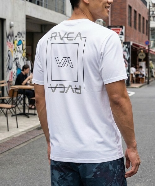 RVCA(ルーカ)の「【RVCA/ルーカ】 ILL ESCAPE SQUARE SFST 水陸両用 バックプリント 半袖ラッシュガード・サーフT(水着)(ラッシュガード・レディース・ブラック/ホワイト・LARGE/MEDIUM/SMALL)」の7枚目の写真