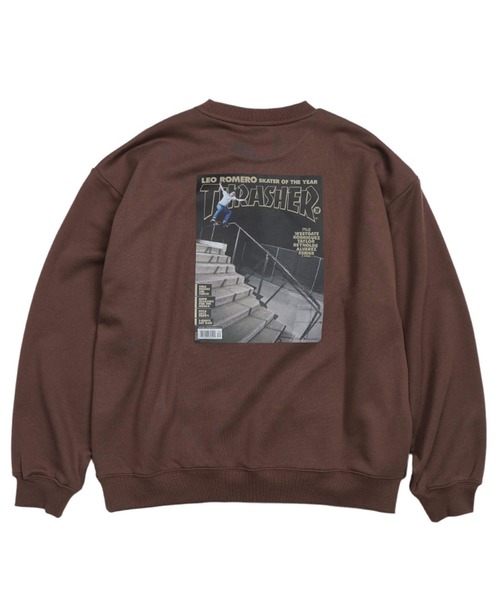 THRASHER(スラッシャー)の「THRASHER (スラッシャー) バックプリント スウェット トレーナー マガジン柄 綿使用 メンズ レディース(スウェット・メンズ・グレー/ブラウン/ブラック・L/M/LL)」の3枚目の写真