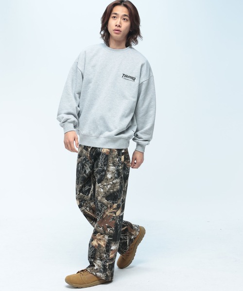THRASHER(スラッシャー)の「THRASHER (スラッシャー) バックプリント スウェット トレーナー マガジン柄 綿使用 メンズ レディース(スウェット・メンズ・グレー/ブラウン/ブラック・L/M/LL)」の4枚目の写真