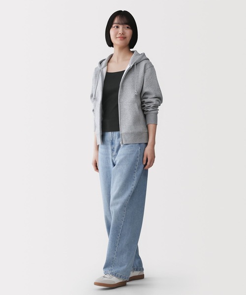 無印良品(ムジルシリョウヒン)の「婦人 なめらかリブブラタンクトップ(インナーウェア/肌着・レディース・グレー系/ブラック/アイボリー/ライトピンク/グリーン系・XL/L/M/S)」の20枚目の写真