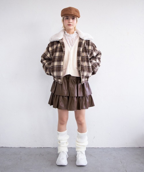 PUNYUS（プニュズ）の「ロゴ刺繍ニットカーディガン（カーディガン/ボレロ・レディース・ホワイト/グリーン系その他・1/2/3/4/5）」の21枚目の写真