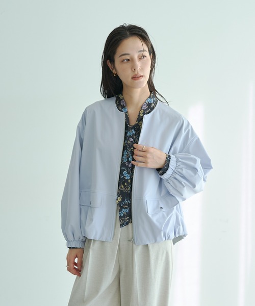 YECCA VECCA（イェッカヴェッカ）の「【撥水】バルーンブルゾン（ブルゾン・レディース・ベージュ/ブラック/サックスブルー・FREE）」の22枚目の写真