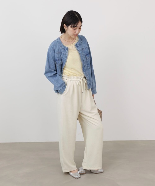 Bou Jeloud(ブージュルード)の「キリュウドロストパンツ(その他パンツ・レディース・ブラック/グレイッシュベージュ/ホワイト系その他・38)」の4枚目の写真