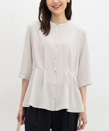 Honeys（ハニーズ）の「6分袖ウエストタックブラウス（シャツ/ブラウス）」