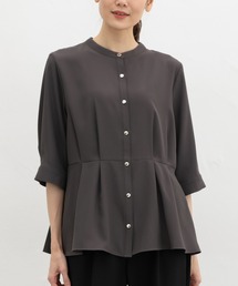 Honeys（ハニーズ）の「6分袖ウエストタックブラウス（シャツ/ブラウス）」