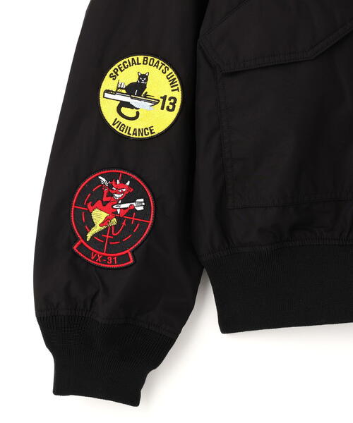 Alpha Industries（アルファインダストリーズ）の「Alpha Industries/アルファ インダストリーズ/CWU 36/P RELAXED PATCHED FLIGHT JACKET/シーダブルユー 36P リラックスド フライト ジャケット（その他アウター・メンズ・グレー系その他6/ブラック・XL/S/M/L）」の6枚目の写真