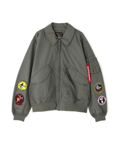 Alpha Industries（アルファインダストリーズ）の「Alpha Industries/アルファ インダストリーズ/CWU 36/P RELAXED PATCHED FLIGHT JACKET/シーダブルユー 36P リラックスド フライト ジャケット（その他アウター・メンズ・グレー系その他6/ブラック・XL/S/M/L）」の2枚目の写真