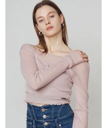 EMODA | 2ピースシアーギャザーニット(ニット/セーター)