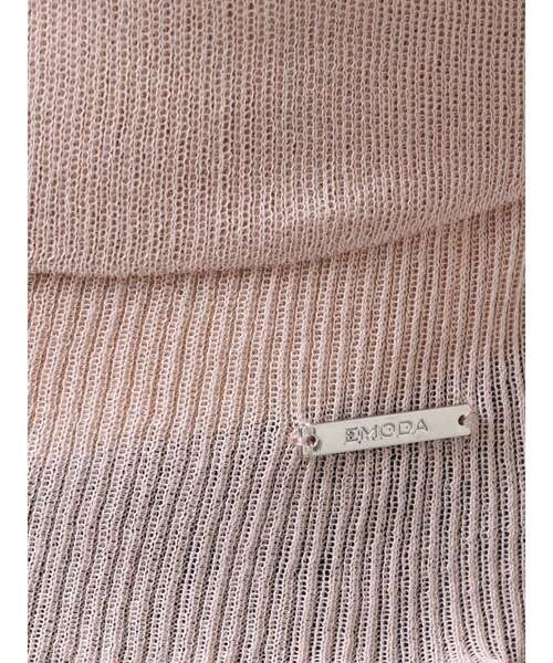 EMODA（エモダ）の「2ピースシアーギャザーニット（ニット/セーター・レディース・ブラック/ピンク・FREE）」の3枚目の写真