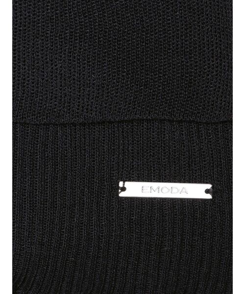EMODA（エモダ）の「2ピースシアーギャザーニット（ニット/セーター・レディース・ブラック/ピンク・FREE）」の4枚目の写真