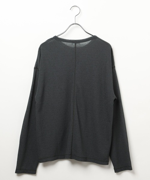 LEPSIM（レプシィム）の「シアーワッフルヘンリープルオーバー　639382（Tシャツ/カットソー・レディース・ライトグレー/ライトピンク/チャコールグレー/オフホワイト・FREE）」の8枚目の写真