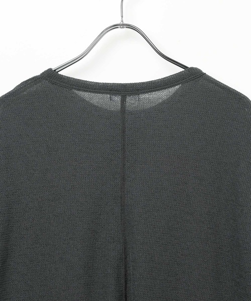 LEPSIM（レプシィム）の「シアーワッフルヘンリープルオーバー　639382（Tシャツ/カットソー・レディース・ライトグレー/ライトピンク/チャコールグレー/オフホワイト・FREE）」の12枚目の写真