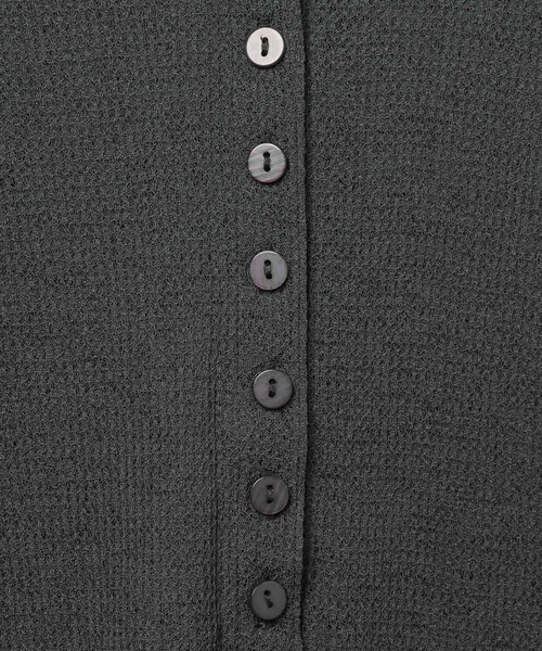 LEPSIM（レプシィム）の「シアーワッフルヘンリープルオーバー　639382（Tシャツ/カットソー・レディース・ライトグレー/ライトピンク/チャコールグレー/オフホワイト・FREE）」の6枚目の写真