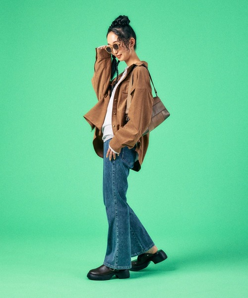LEPSIM(レプシィム)の「シアーワッフルヘンリープルオーバー 639382(Tシャツ/カットソー・レディース・ライトグレー/ライトピンク/チャコールグレー/オフホワイト・FREE)」の15枚目の写真