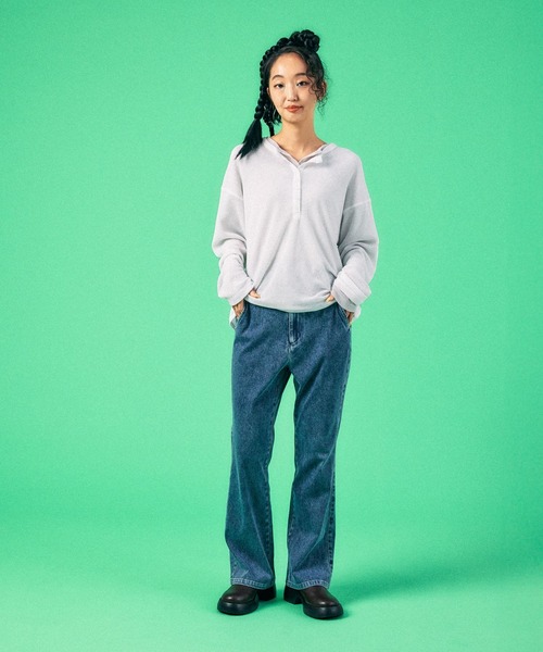 LEPSIM(レプシィム)の「シアーワッフルヘンリープルオーバー 639382(Tシャツ/カットソー・レディース・ライトグレー/ライトピンク/チャコールグレー/オフホワイト・FREE)」の16枚目の写真