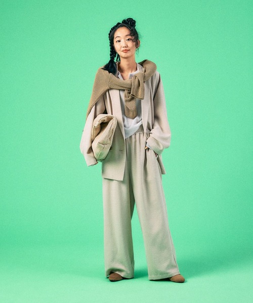 LEPSIM(レプシィム)の「シアーワッフルヘンリープルオーバー 639382(Tシャツ/カットソー・レディース・ライトグレー/ライトピンク/チャコールグレー/オフホワイト・FREE)」の22枚目の写真