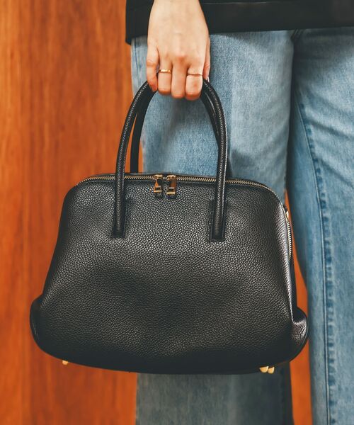 le.coeur blanc（ルクールブラン）の「MILLELA FIRENZEラウンドボストンバッグ（ボストンバッグ・レディース・ベージュ・FREE）」の8枚目の写真