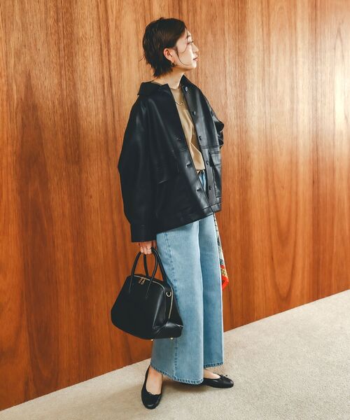 le.coeur blanc（ルクールブラン）の「MILLELA FIRENZEラウンドボストンバッグ（ボストンバッグ・レディース・ベージュ・FREE）」の12枚目の写真