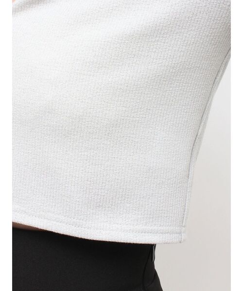 EATME（イートミー）の「リブショートカーディガン（カーディガン/ボレロ・レディース・グレー/ブラック・FREE）」の6枚目の写真