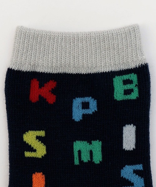 KP DECO（ケーピーデコ）の「クルーソックス 【2足組】（ソックス/靴下・キッズ・オフホワイト/ネイビー・14cm/16cm/18cm/20cm/22cm）」の4枚目の写真