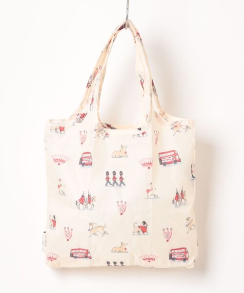 Cath Kidston（キャスキッドソン）の「ミニ フォルダウェイ ショッパー Queenies London（エコバッグ/サブバッグ・レディース・クリーム・FREE）」の4枚目の写真