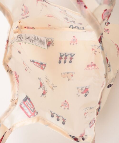 Cath Kidston（キャスキッドソン）の「ミニ フォルダウェイ ショッパー Queenies London（エコバッグ/サブバッグ・レディース・クリーム・FREE）」の6枚目の写真