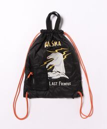 HOUSTON（ヒューストン）の「HOUSTON ヒューストン アラスカ 刺繍デザイン ミリタリーキルト ナップサック 巾着バッグ 2WAY仕様（バックパック/リュック）」