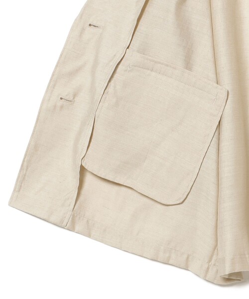 BEAMS HEART（ビームスハート）の「フレンチ 半袖 ジャケット（テーラードジャケット・レディース・ダークブラウン/ベージュ/ブラック・FREE）」の17枚目の写真