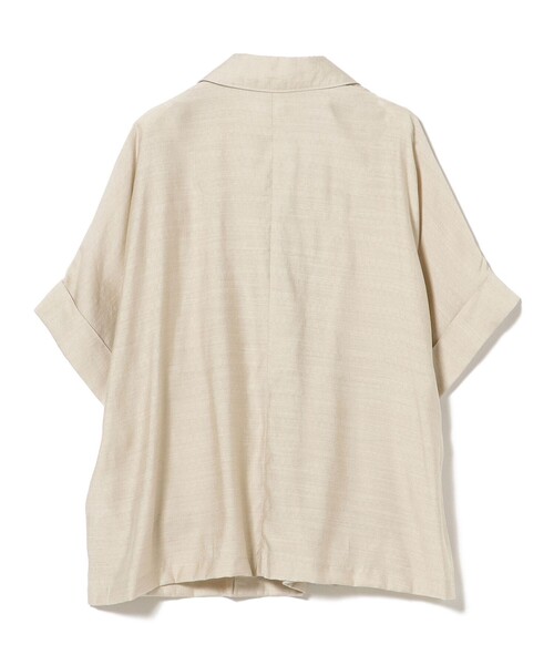 BEAMS HEART（ビームスハート）の「フレンチ 半袖 ジャケット（テーラードジャケット・レディース・ダークブラウン/ベージュ/ブラック・FREE）」の18枚目の写真