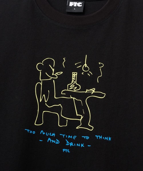 FTC（エフティーシー）の「DRINK AND THINK TEE（Tシャツ/カットソー・メンズ・グリーン系その他/ホワイト/ブラック・MEDIUM/LARGE/X-LARGE/SMALL）」の5枚目の写真
