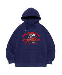 BERNI（ベルニ）の「HAPPY NEW YEAR HOOD (BLUE)（パーカー）」